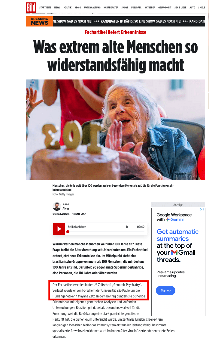 Bild featuring Mayana Zatz research